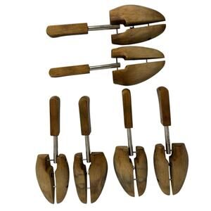 Vintage Lot Wood Shoe Keeper, Men's, Rochester Shoe Tree Co. 3 SETS